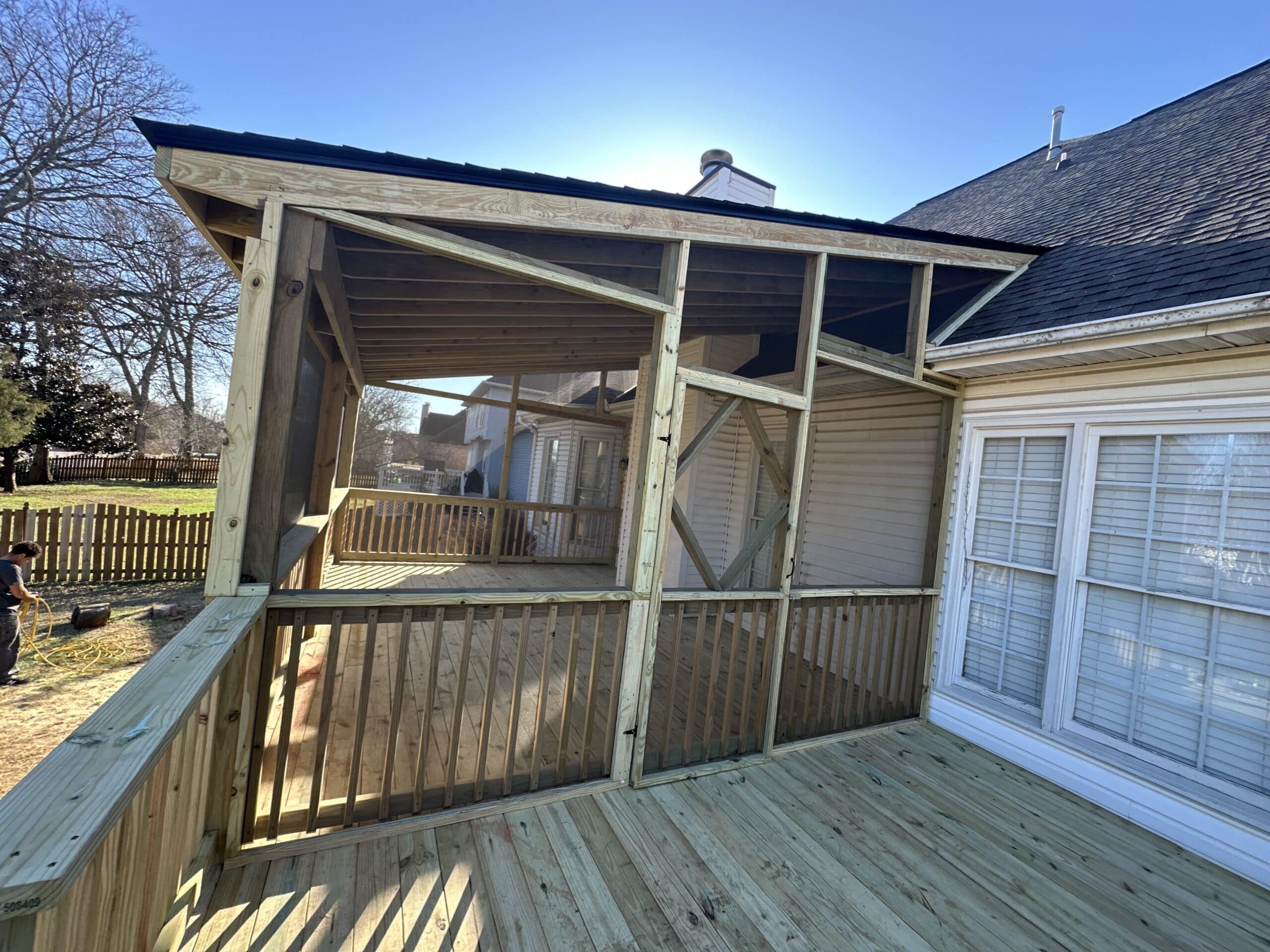 Hermitage TN Deck and Screened In Porch by Proper Deck and Fence